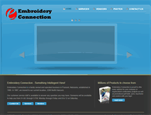 Tablet Screenshot of embroidery-connection.com